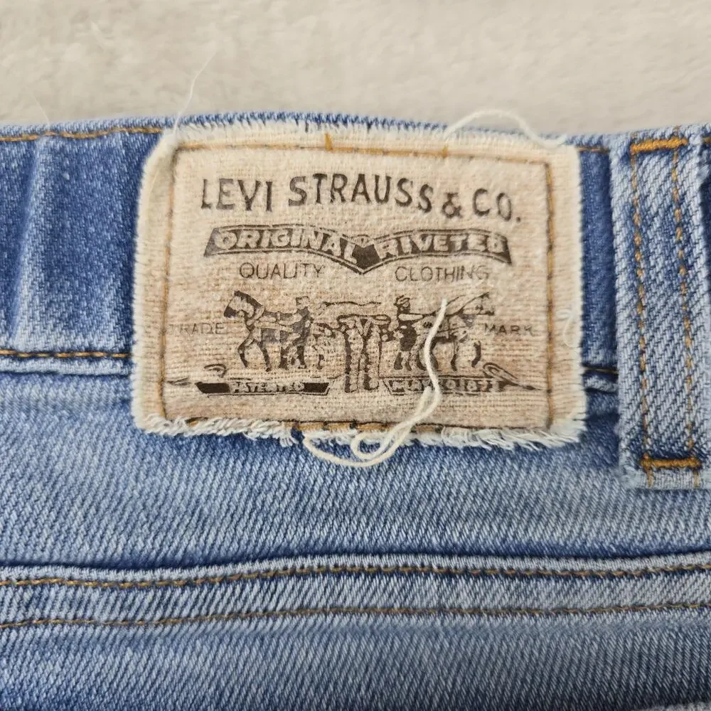 Vtg Levi's 541 Jeans Mens 38x29 (Fits 36x29) Blue Brown Tab Denim Relaxed 90s